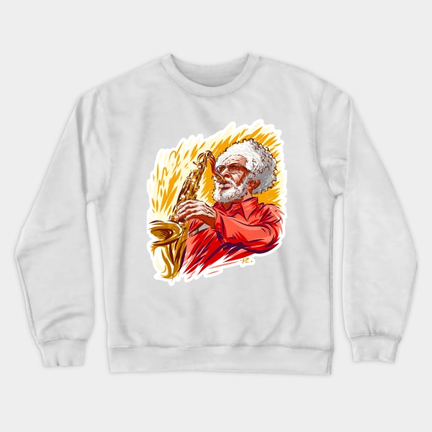 Sonny Rollins - An illustration by Paul Cemmick Crewneck Sweatshirt by PLAYDIGITAL2020